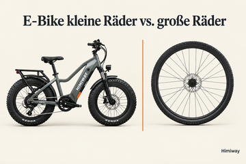 E-Bike kleine Räder vs. große Räder