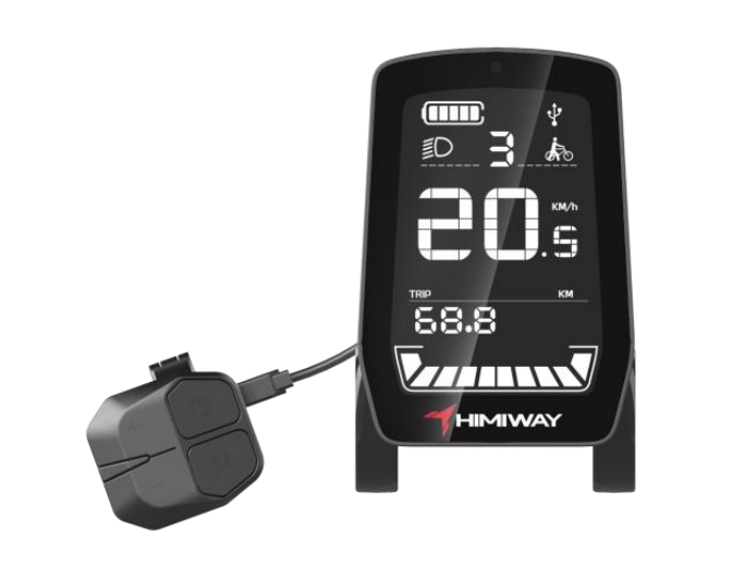 Himiway D5 (Zebra) LCD-Bildschirm mit USB-Aufladung