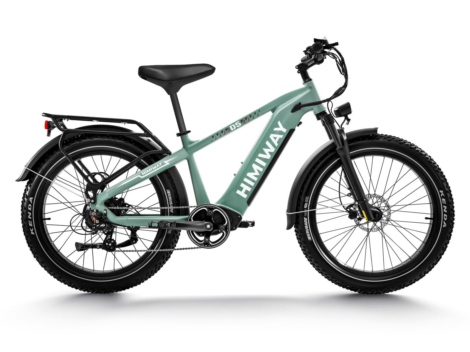 Himiway D5 Zebra Fatbike in Grün – vielseitiges elektrisches Fatbike für jedes Gelände
